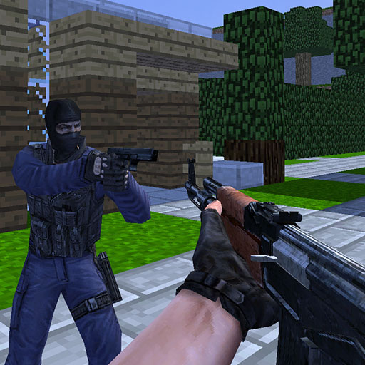 Counter Craft features multiplayer battle on different minecraft themed maps and lots of various types of weapons to buy and shoot all rival players in order to win.