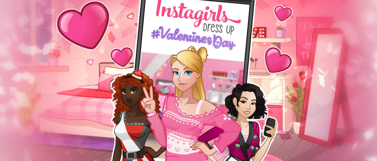 INSTAGIRLS VALENTINES DRESS UP